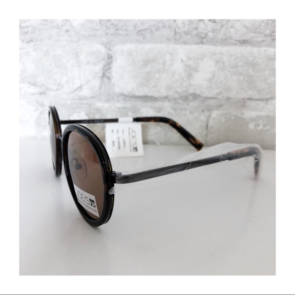 JOE'S JEANS |🆕49mm Round Sunglasses Dark Tortoise - Picture 5 of 16